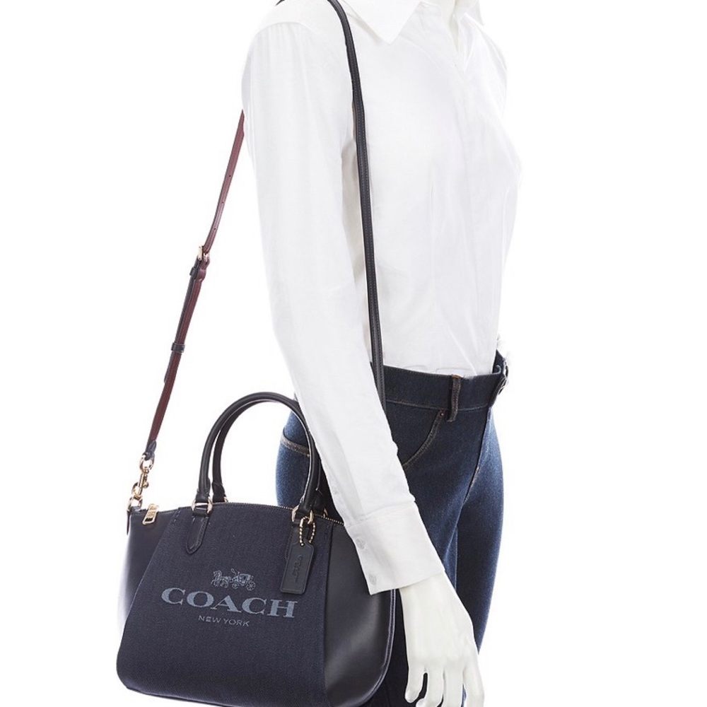 NWT COACH Horse & Carriage Elise Satchel Bag - Picture 8 of 13